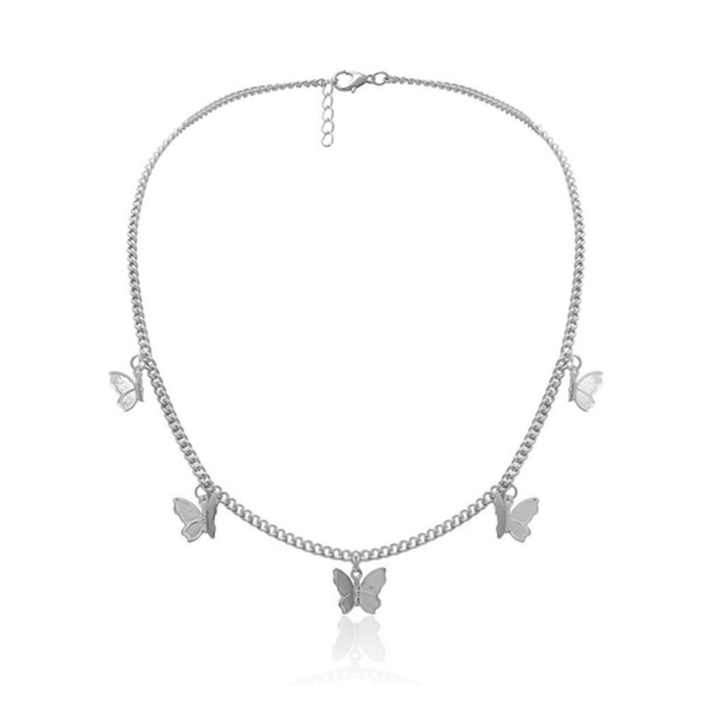 Woman Butterfly Necklace Chain Pendant Bohemian - Picture 3 of 4